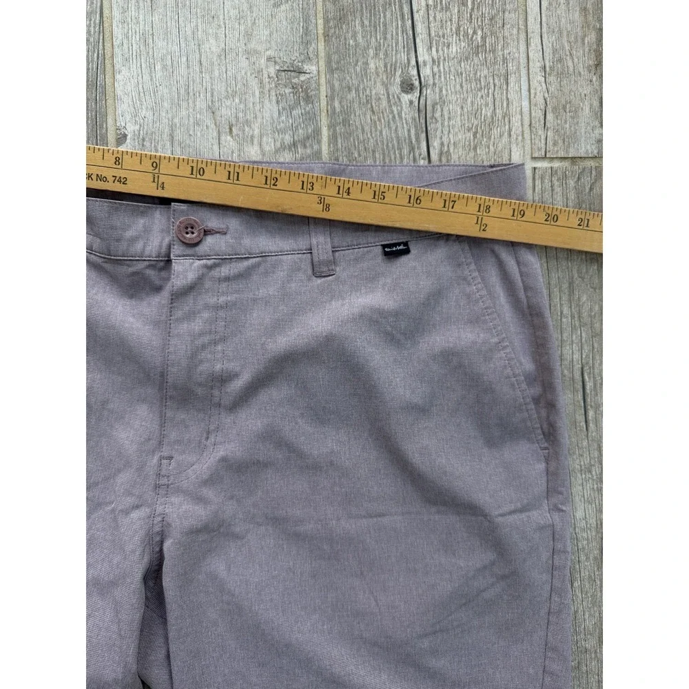TravisMathew Beck Shorts Mens 38 Grey Excellent Heathered Performance Golf